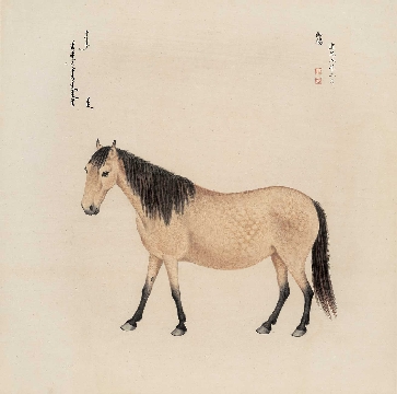 清_郎世宁_八骏图-03