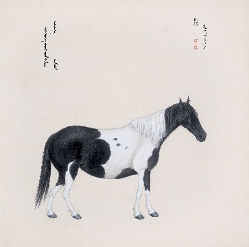 清_郎世宁_八骏图-08