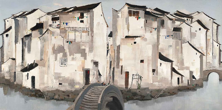 吴冠中－周庄148x297