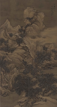 清 冯仙湜 -仿王摩山水(985x1837)