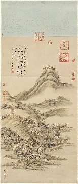 清 董文恪雷峰塔夕照图-he