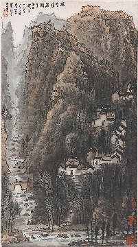 李可染－陡壑青山图(729.5x405)