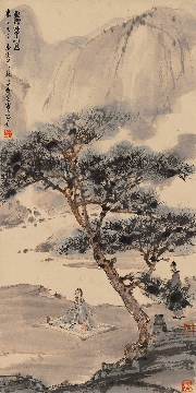 傅抱石-煮茶图(412x826) c9272-