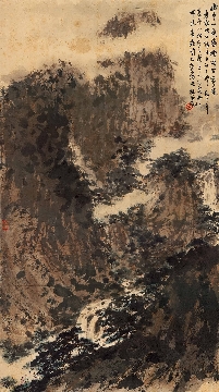 傅抱石-右丞诗意(608x1091) D0451-