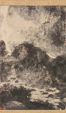傅抱石 山亭雅集