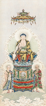 佛教图录图片-063-夏荆山佛像画-佛