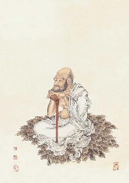 佛教图录图片-006-夏荆山佛像画-罗汉(十八罗汉-003)