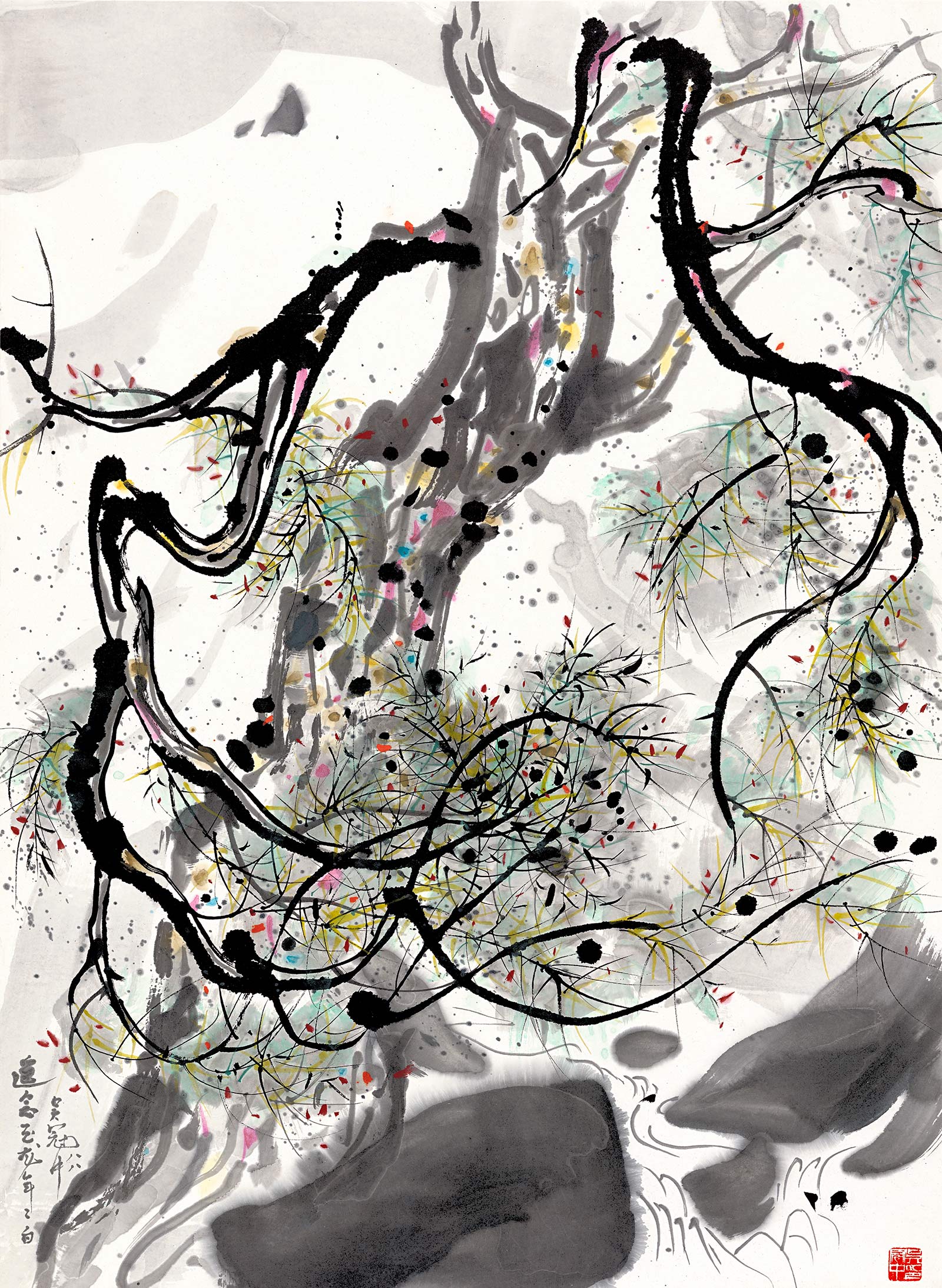 吴冠中 绘画-15国画超高清大图原图扫描真迹全图书画图片下载