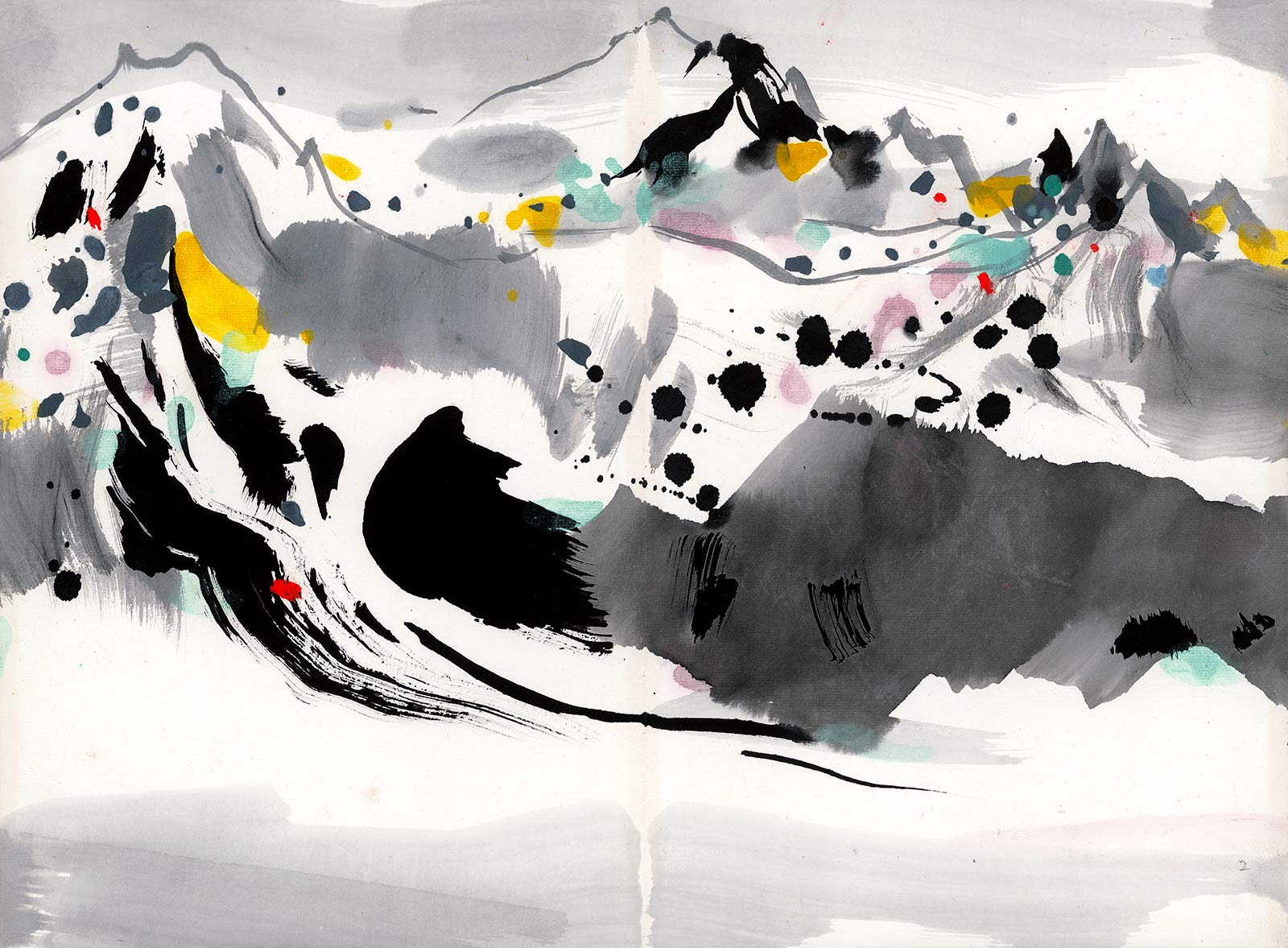 吴冠中 绘画册页03国画超高清大图原图扫描真迹全图书画图片下载