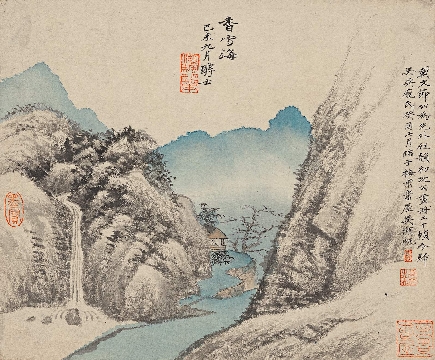 吴湖帆国画册页-香雪海(229x277)