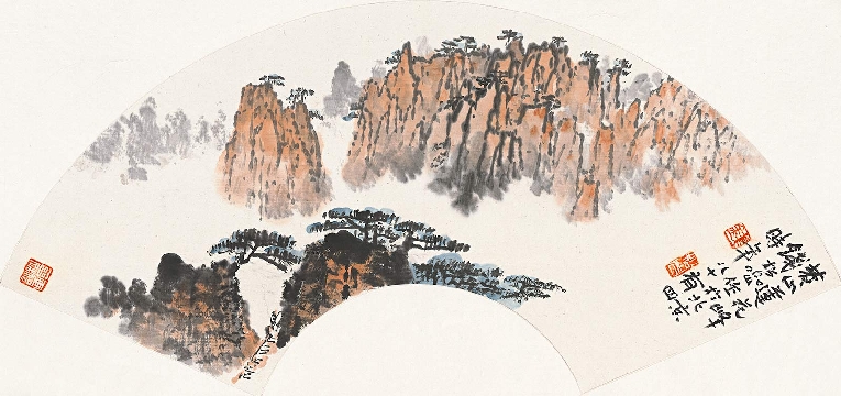 钱松岩-黄山莲花峰(185x549)