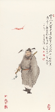 佛教图录图片-350-夏荆山佛像画-钟馗