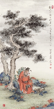 佛教图录图片-294-夏荆山佛像画-钟馗