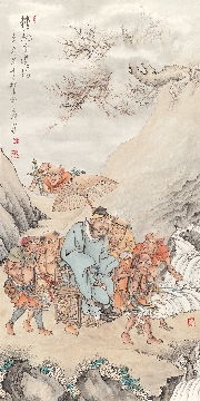佛教图录图片-286-夏荆山佛像画-钟馗