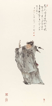 佛教图录图片-255-夏荆山佛像画-钟馗