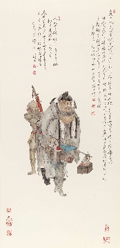 佛教图录图片-252-夏荆山佛像画-钟馗