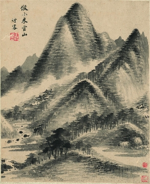 清_王时敏_山水十开-10张