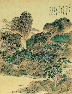 清_恽寿平_仿古山水册_纸本_16X21cm-07