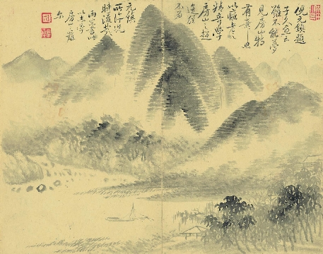 清_恽寿平_南田山水册页_纸本-12张