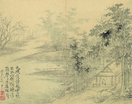 清_恽寿平_南田山水册页_纸本-05