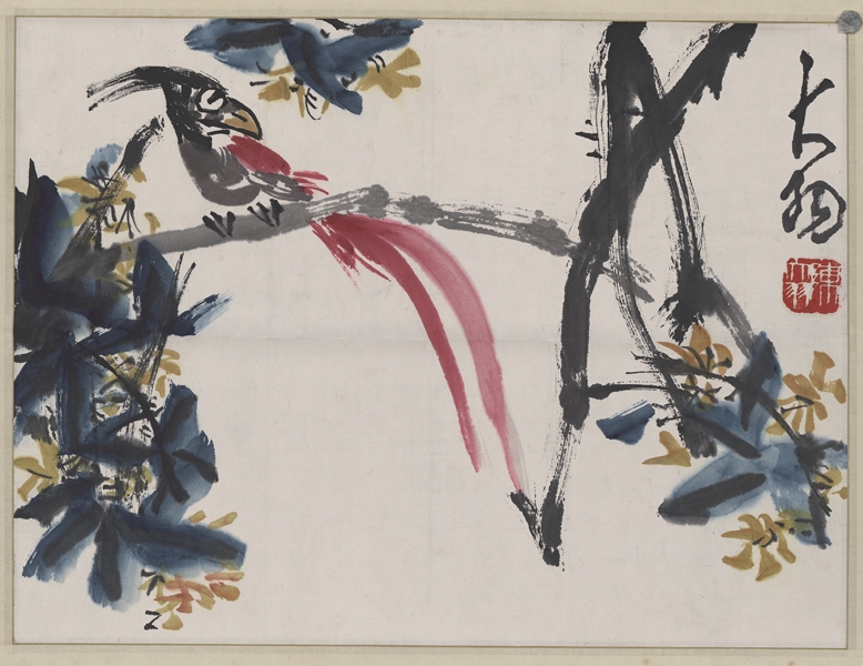 陈大羽 长尾鸟46×36