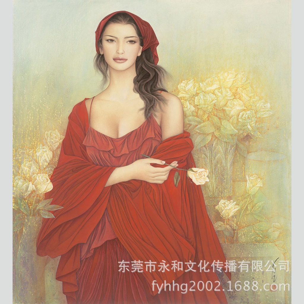 冯长江 金色玫瑰83×90