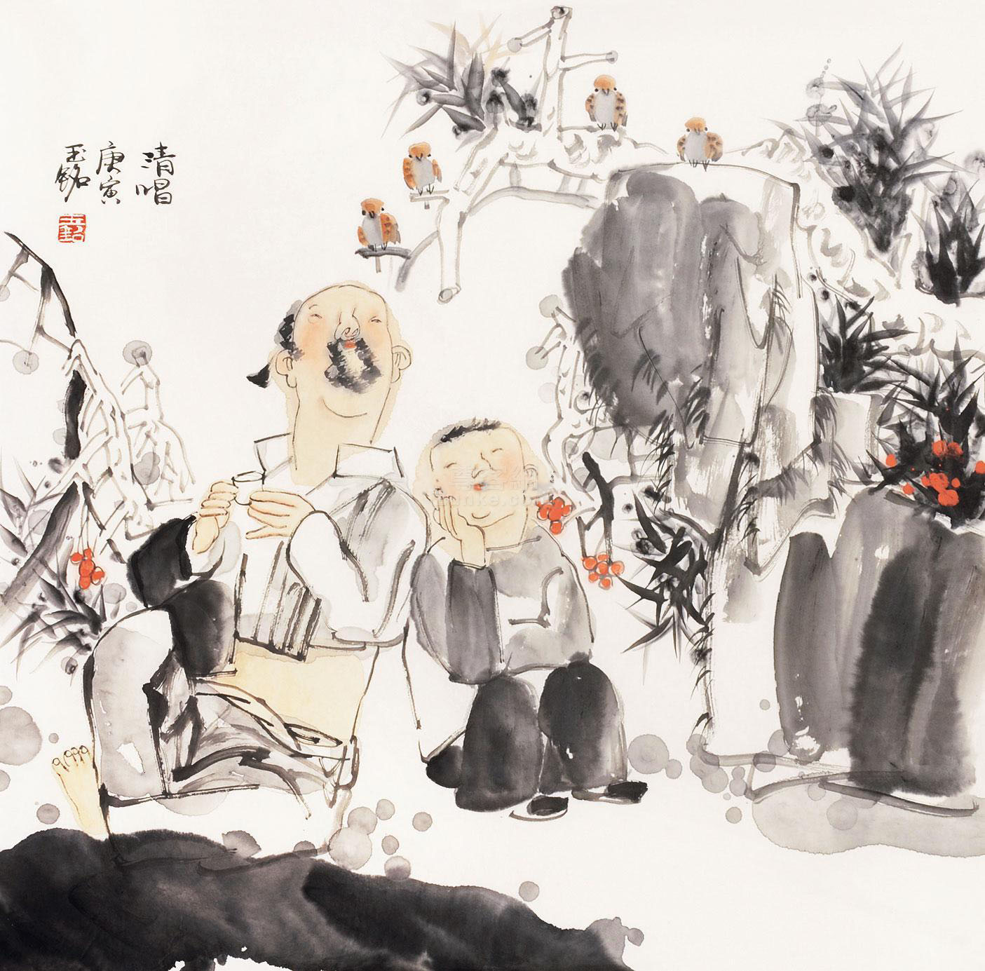 陈 玉铭 +清唱+镜片+纸本陈 玉铭 艺术作品大全()