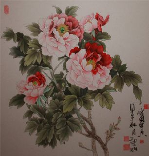 尹吉冰 （唐知工笔牡丹）