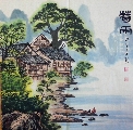 春雨李果图