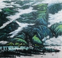 家在水边云山下