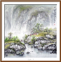 曹宏作品《青山幽居图》