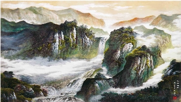 群山叠岭