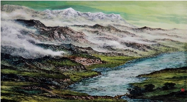 春雨锦绣山河图