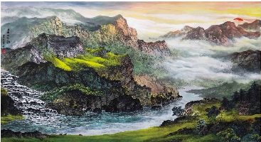 溪水脆响图