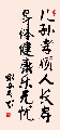 行楷 寿对（姚文长）