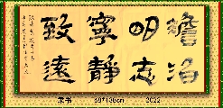 隶书——淡泊明志宁静致远