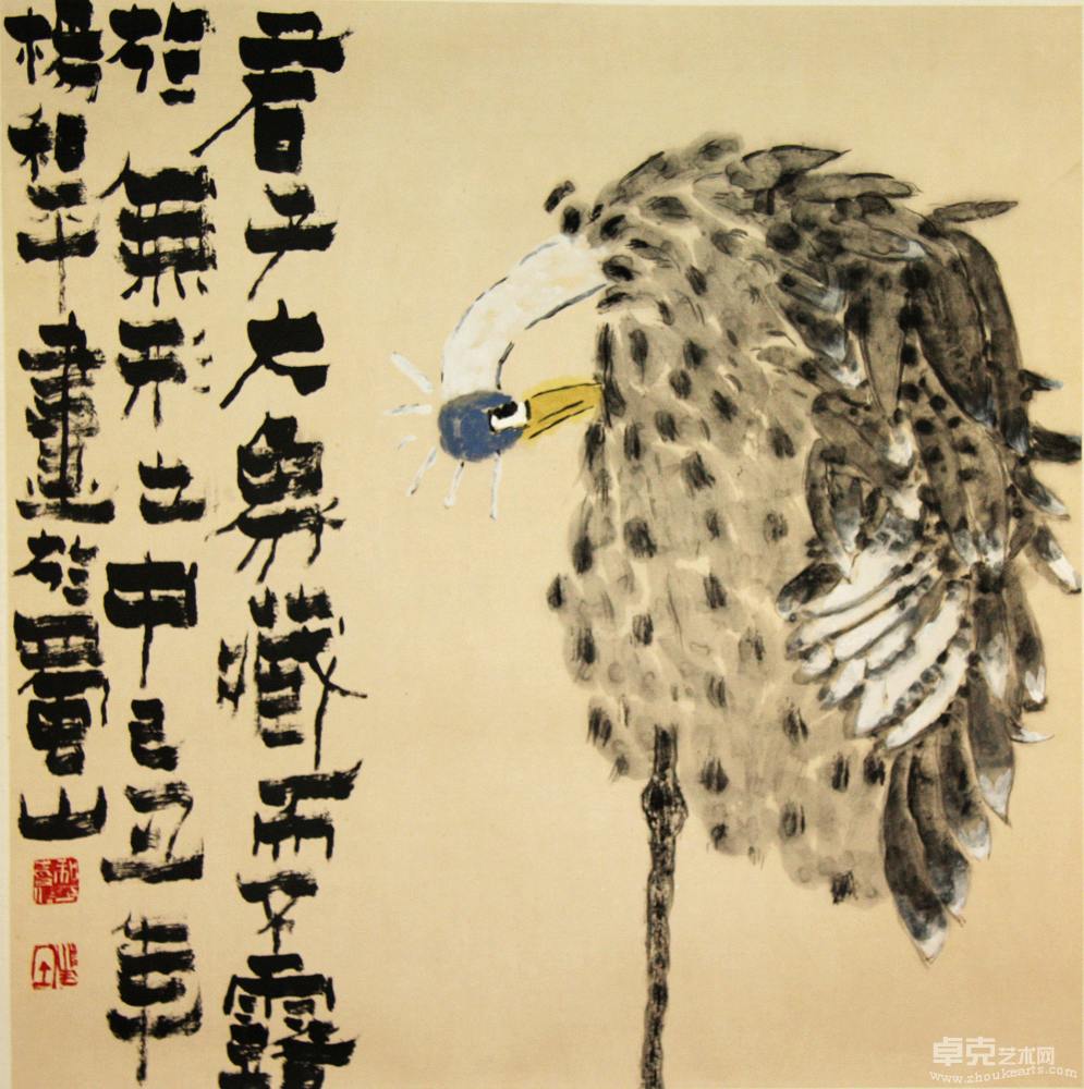 《倦》70x70cm纸本水墨2009(0)             杨和平(老瓶)