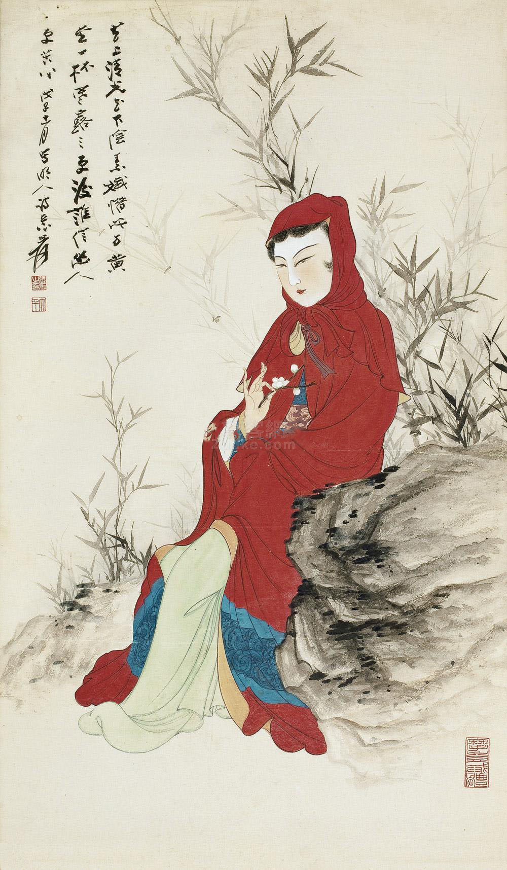 �Ŵ�ǧ ��Ůͼ ���� ��ɫֽ����Ʒ����