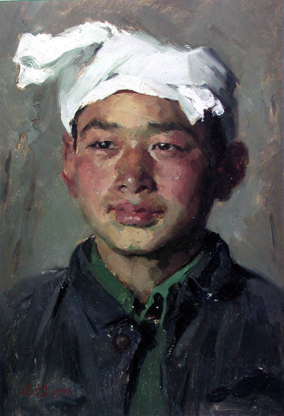 靳尚谊油画:陕北青年 作品欣赏
