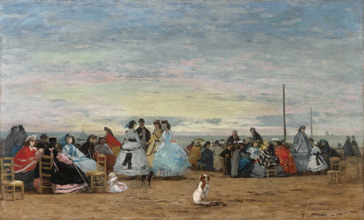 Eugene Boudin Scene De Plage A Trouville