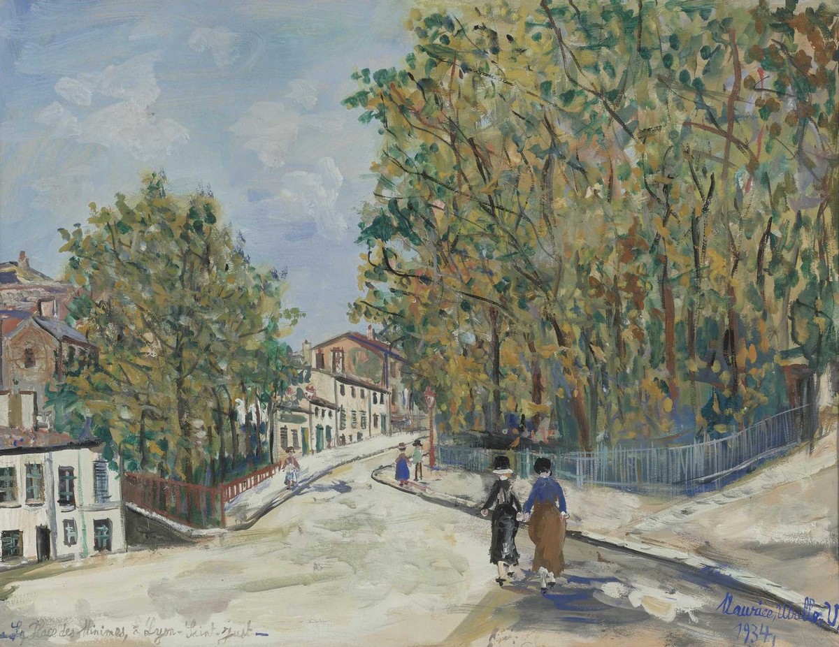 Maurice Utrillo La Place Des Minimes A Lyon Saint Just