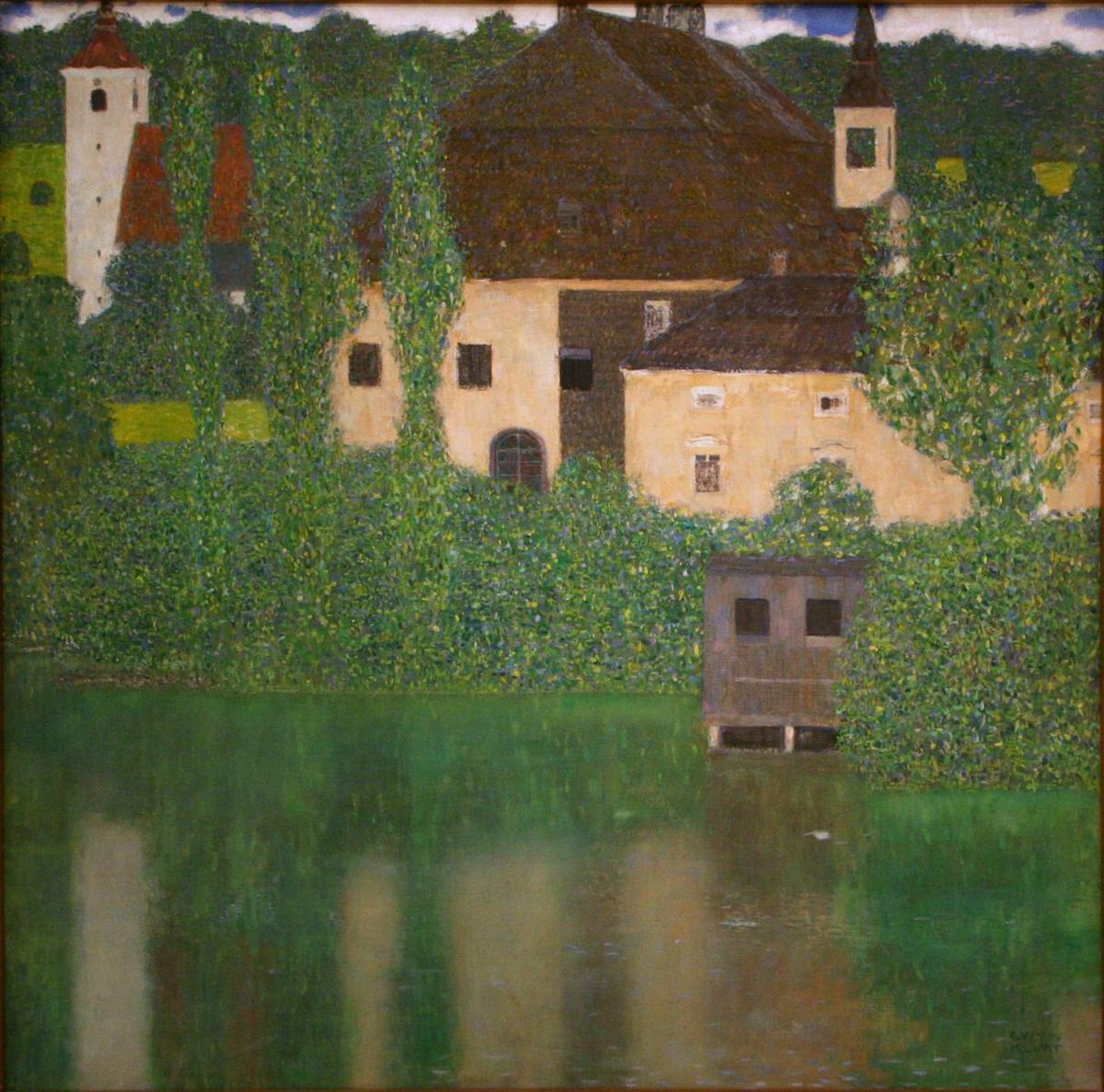 0030_克里姆特绘画作品集油画图集TIF_Gustav_Klimt_-_Castle_with_a_Moat