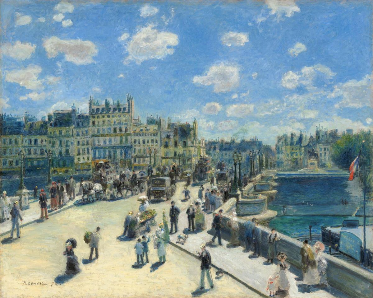 0023_雷诺阿绘画油画图集TIF格式_Auguste_Renoir_-_Pont_Neuf_Paris
