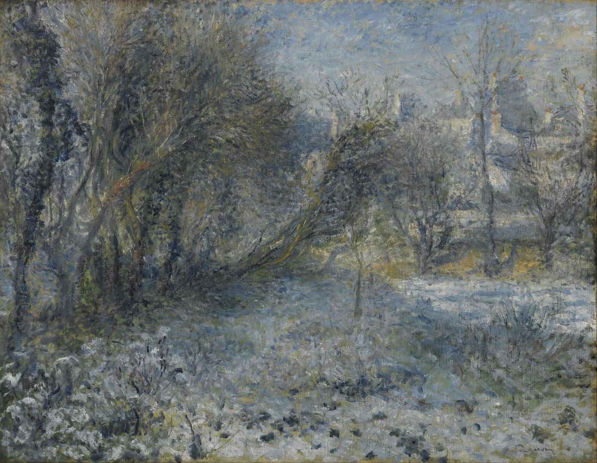 0025_雷诺阿绘画油画图集TIF格式_Auguste_Renoir_-_Snow-covered_Landscape