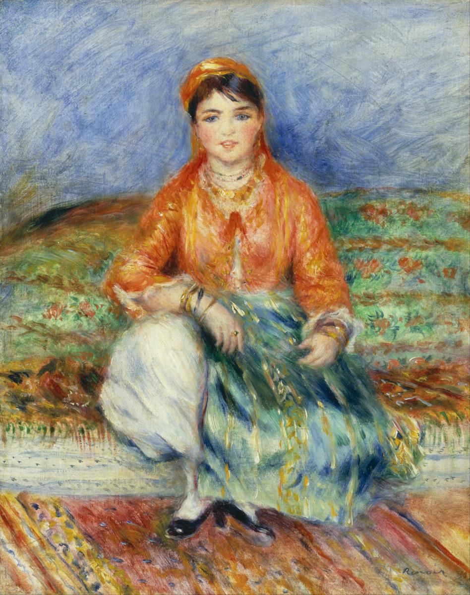 0061_雷诺阿绘画油画图集TIF格式_Pierre-Auguste_Renoir_-_Algerian_Girl_-_Google_Art_Project