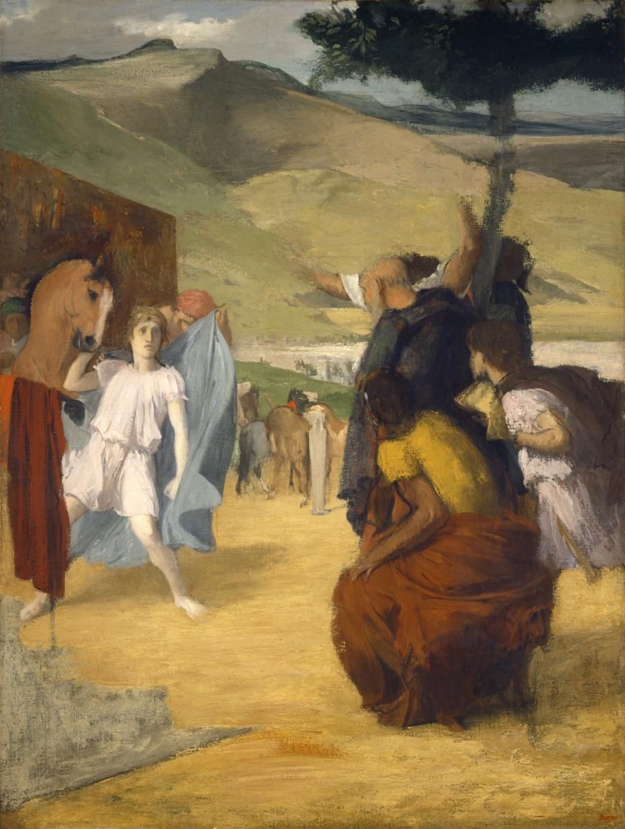 0025_德加绘画油画图集TIF_Edgar_Degas_-_Alexander_and_Bucephalus