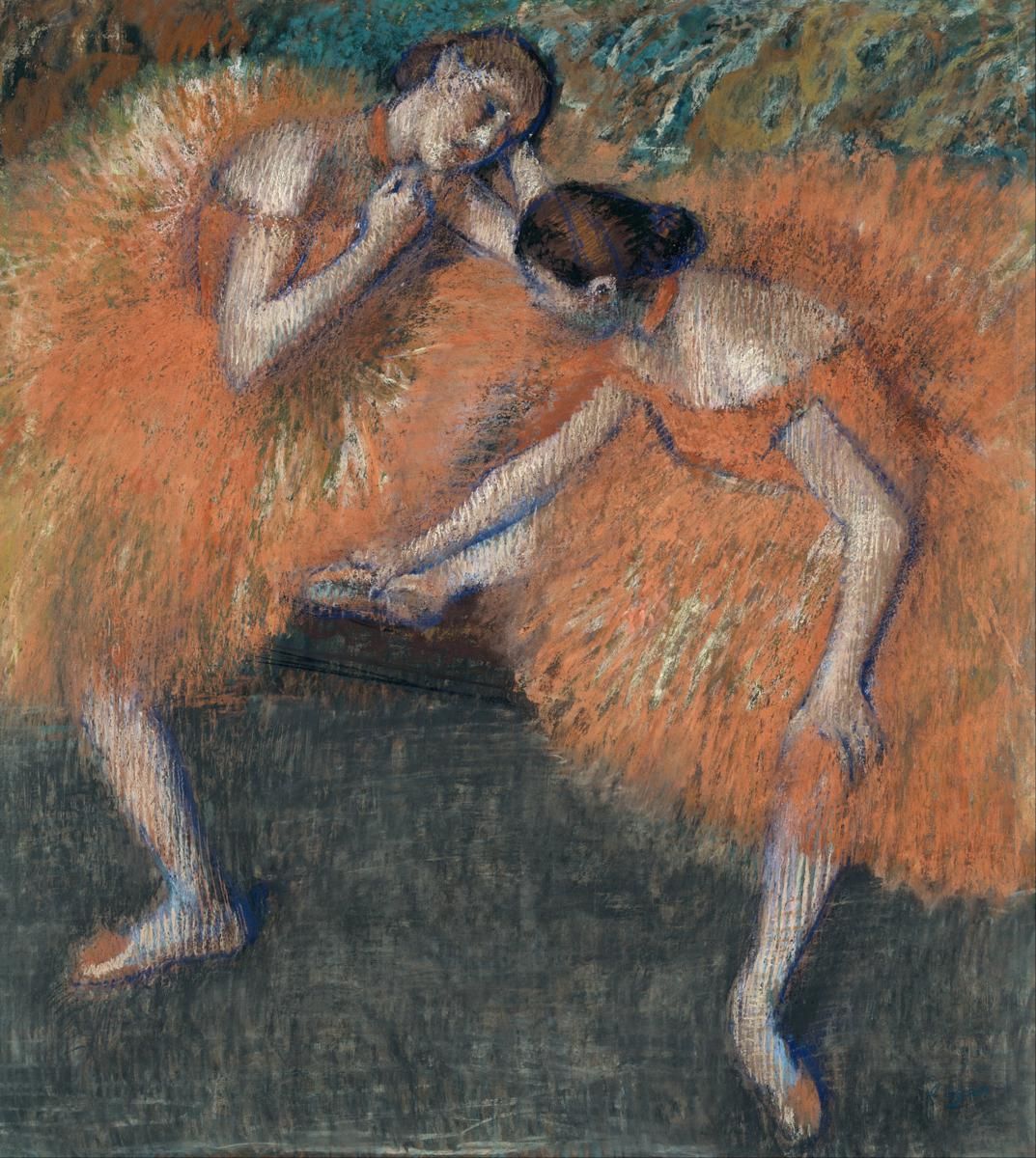 0038_德加绘画油画图集TIF_Edgar_Degas_-_Du_Dancistoj_1898