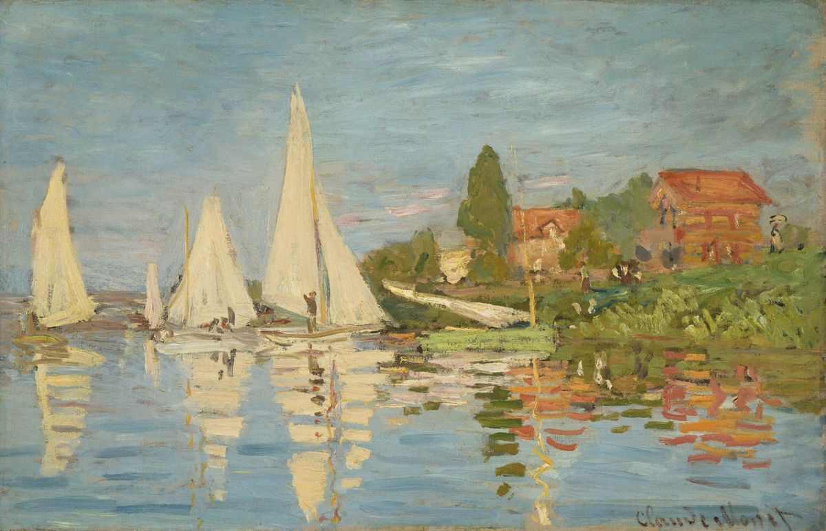 1323_莫奈高清油画绘画作品_高清喷绘素材_claude_monet_-_regatta_at