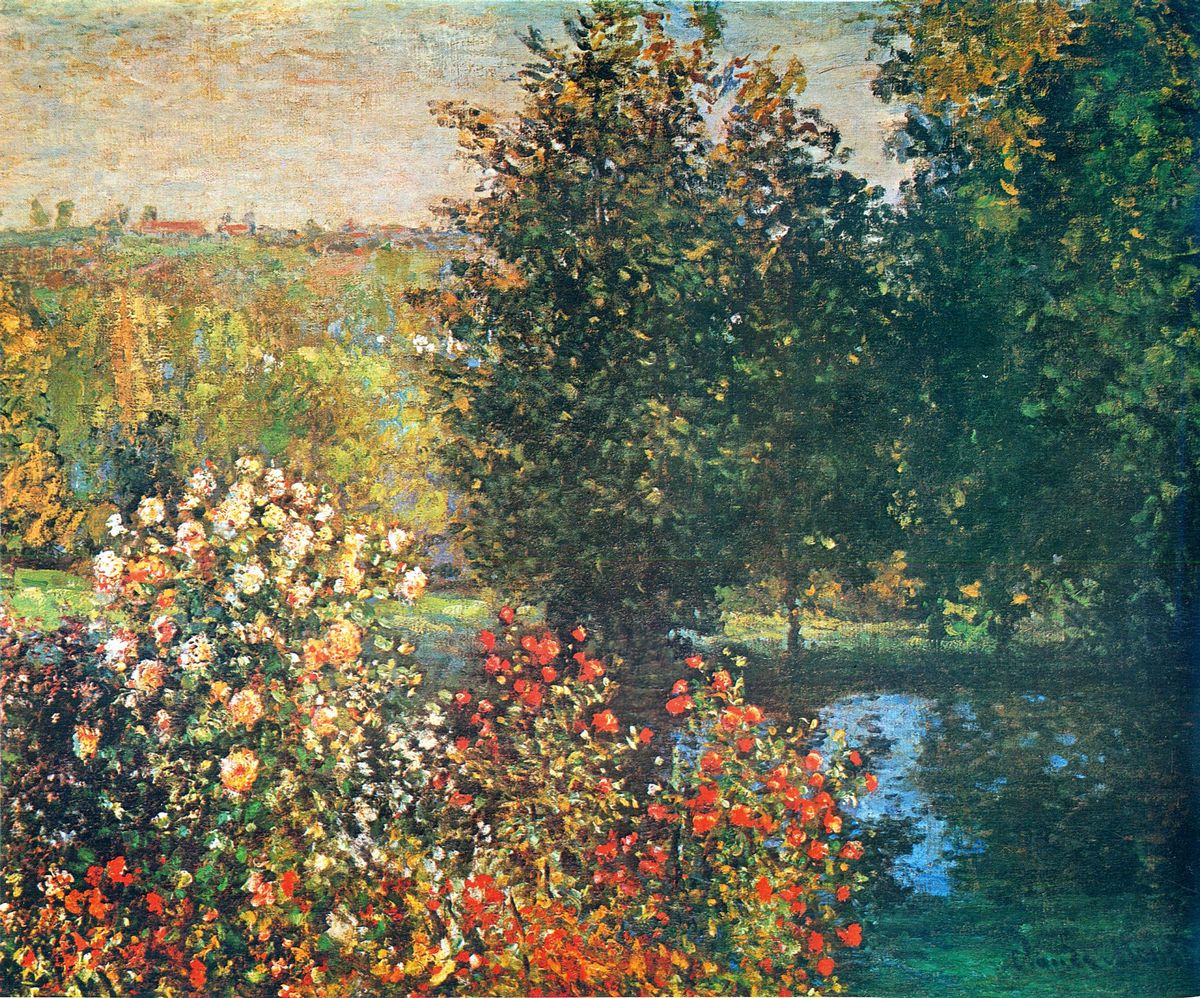 0859 莫奈高清油画绘画作品JPG格式 Claude Monet Paintings 1525 paintings Roses in