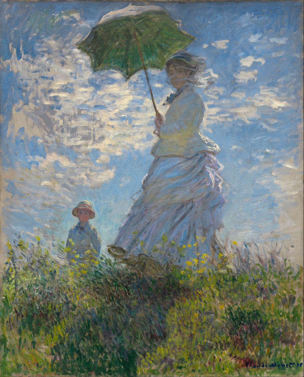 1040_莫奈高清油画绘画作品JPG格式_Claude_Monet_Paintings_-_1525_paintings_The_Promenade_Woman_with_a_Parasol_1875